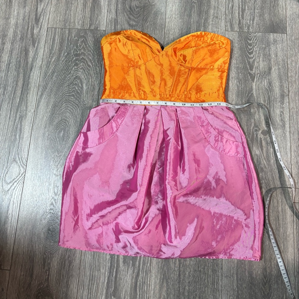 Beulah Orange and pink dress